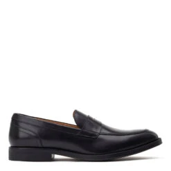 Base London Kennedy Waxy Loafers Black