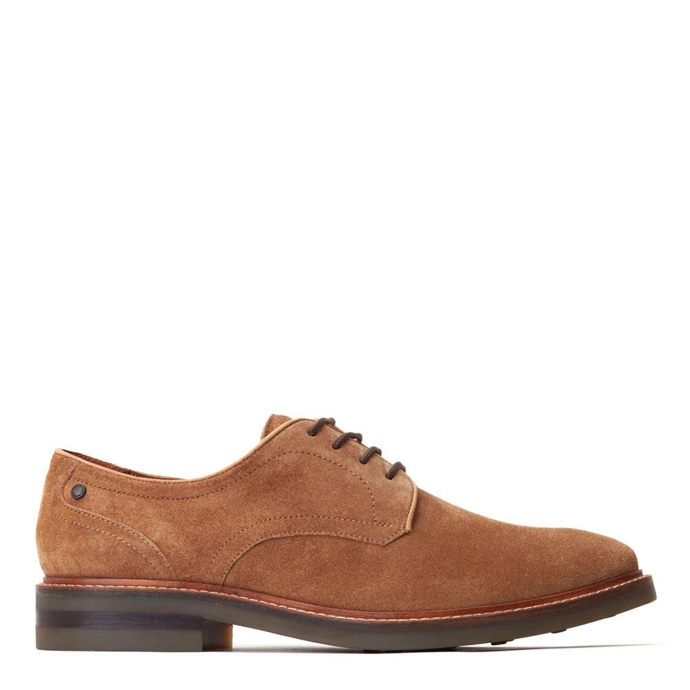 Base London Mawley Suede Derby Shoes Ginger