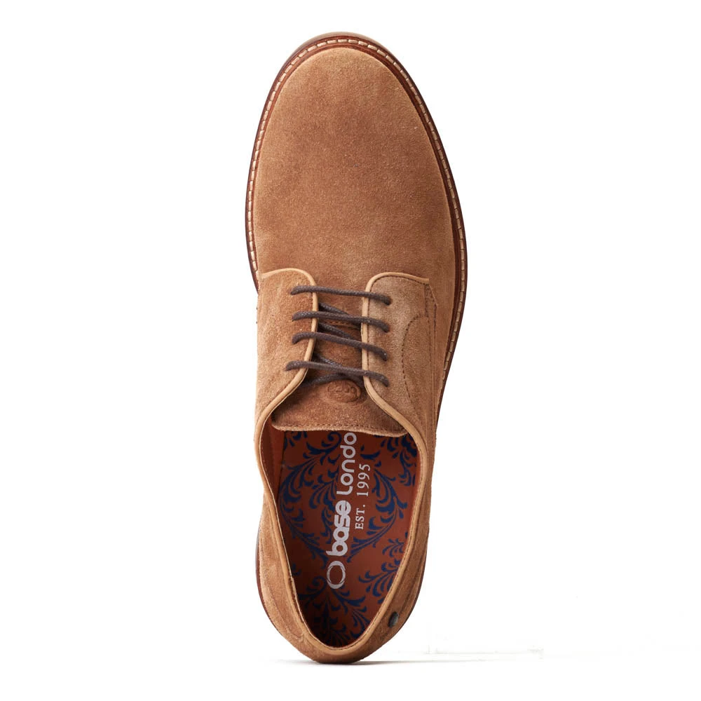 Base London Mawley Suede Derby Shoes Ginger - Image 4