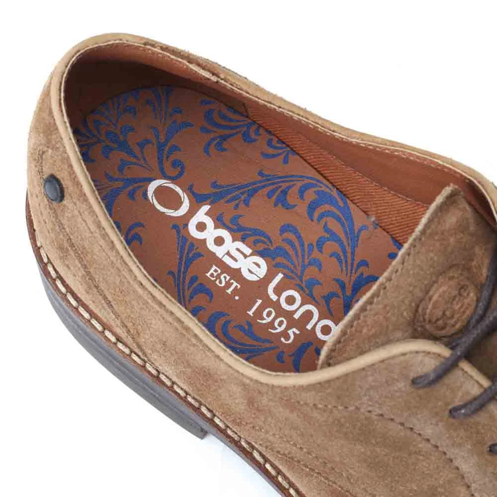 Base London Mawley Suede Derby Shoes Ginger - Image 6