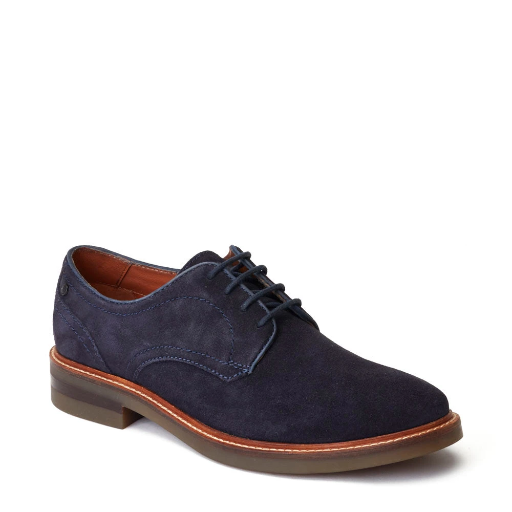 Base London Mawley Suede Derby Shoes Navy - Image 2