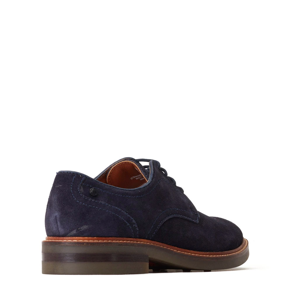 Base London Mawley Suede Derby Shoes Navy - Image 3