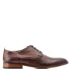 Base London Script Washed Derby Shoes Brown
