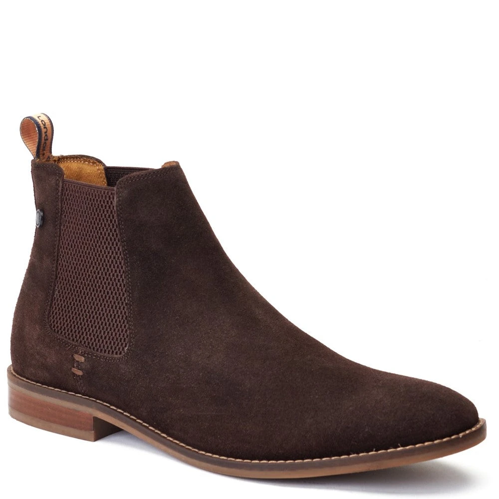 Base London Virgil Suede Chelsea Boots Brown - Image 2