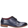 Base London Script Washed Derby Shoes Navy