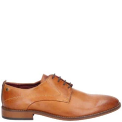 Base London Script Washed Derby Shoes Tan