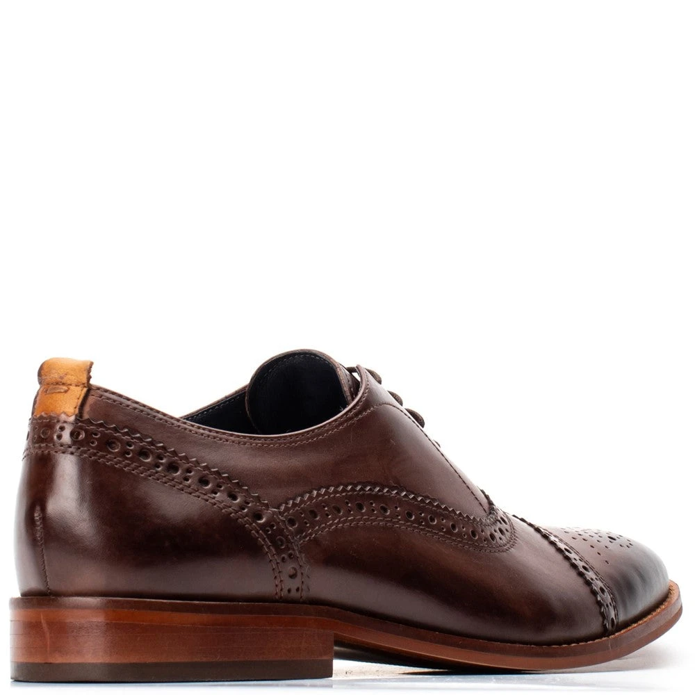 Base London Cast Oxford Brogue Shoes Brown - Image 2