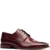Base London Havisham Washed Brogue Shoes Bordo