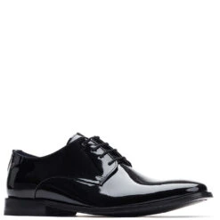 Base London Marley Patent Derby Shoes Black