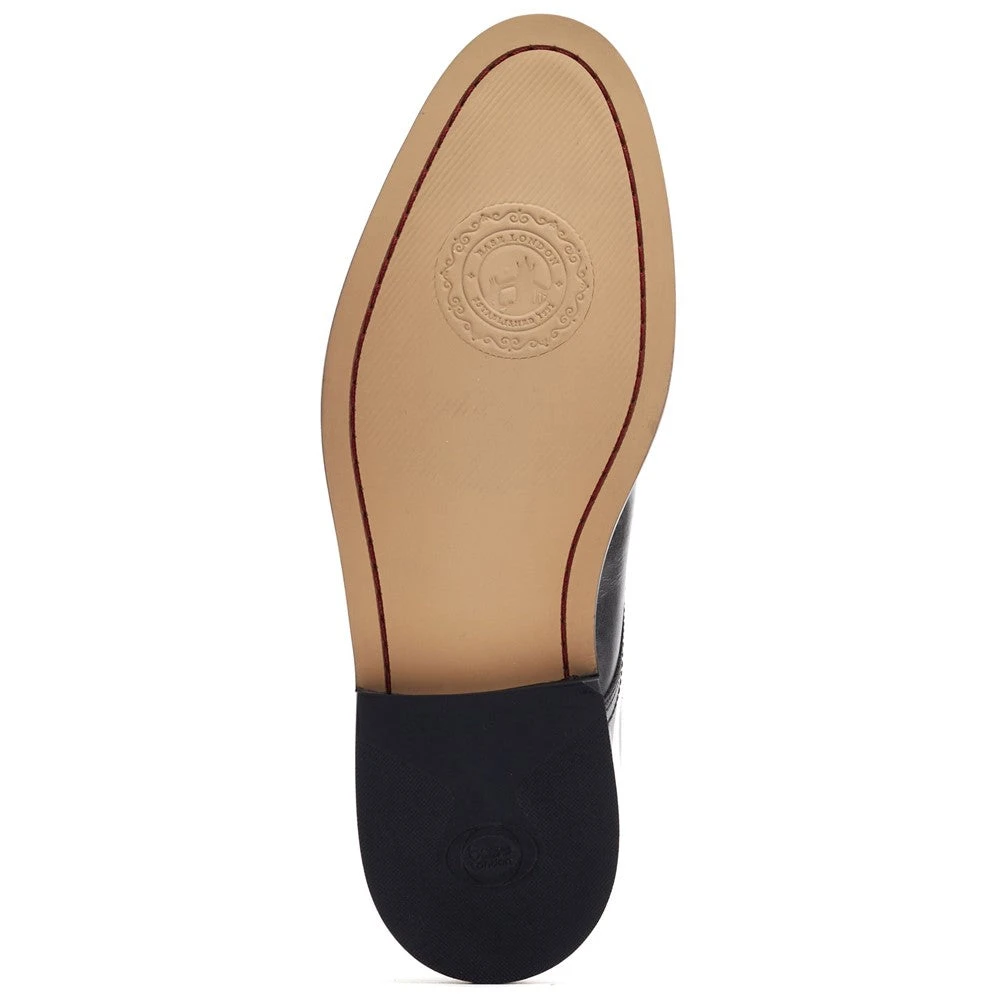 Base London Chaplin Washed Brogue Shoes Bordo - Image 4