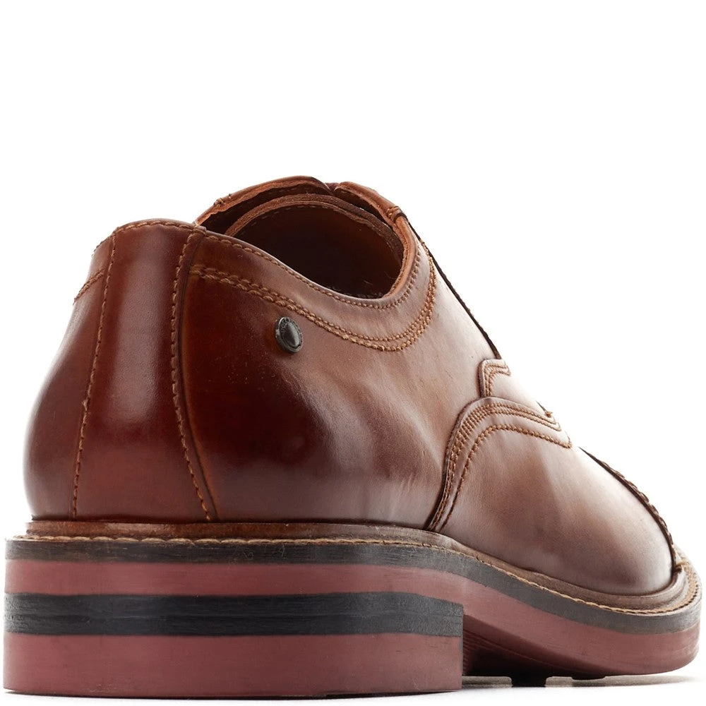 Base London Tatton Washed Oxford Shoes Tan - Image 3