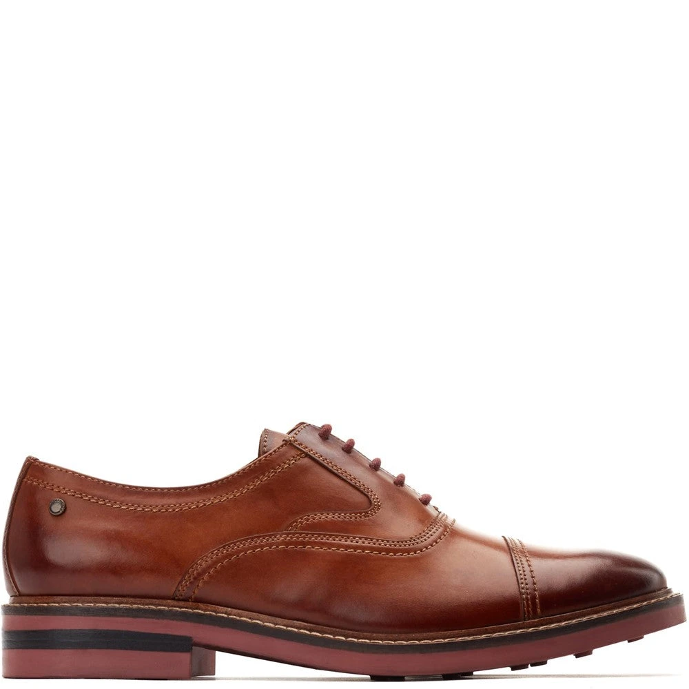 Base London Tatton Washed Oxford Shoes Tan