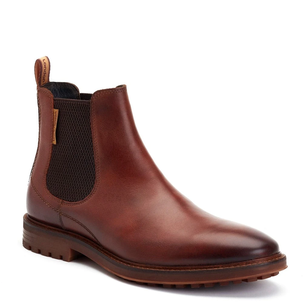 Base London Douglas Grain Chelsea Boots Tan - Image 2