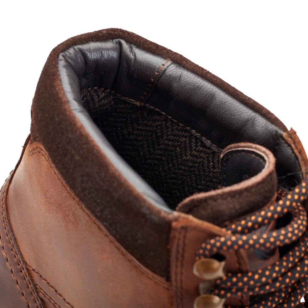 Base London Ashland Pull Up Toe Cap Boots Brown - Image 6