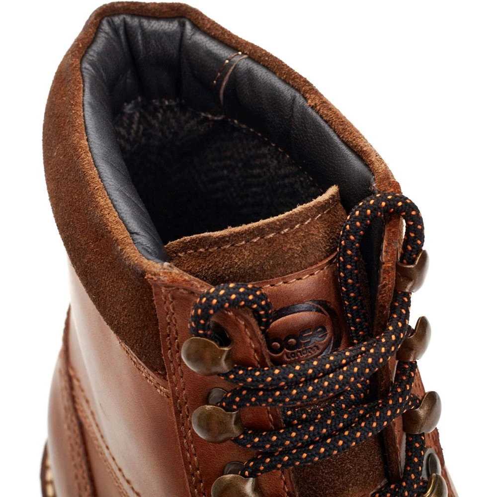 Base London Ashland Pull Up Toe Cap Boots Tan - Image 6