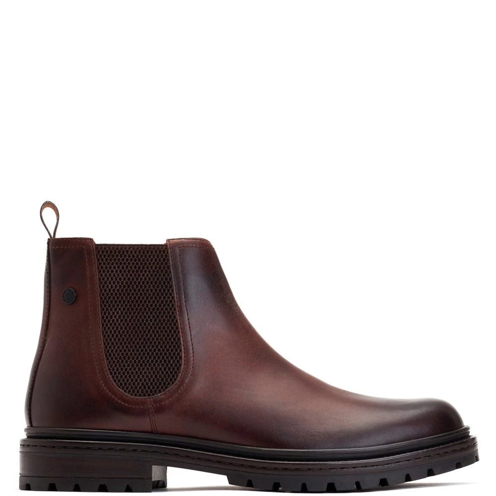 Base London Walsh Washed Chelsea Boots Brown