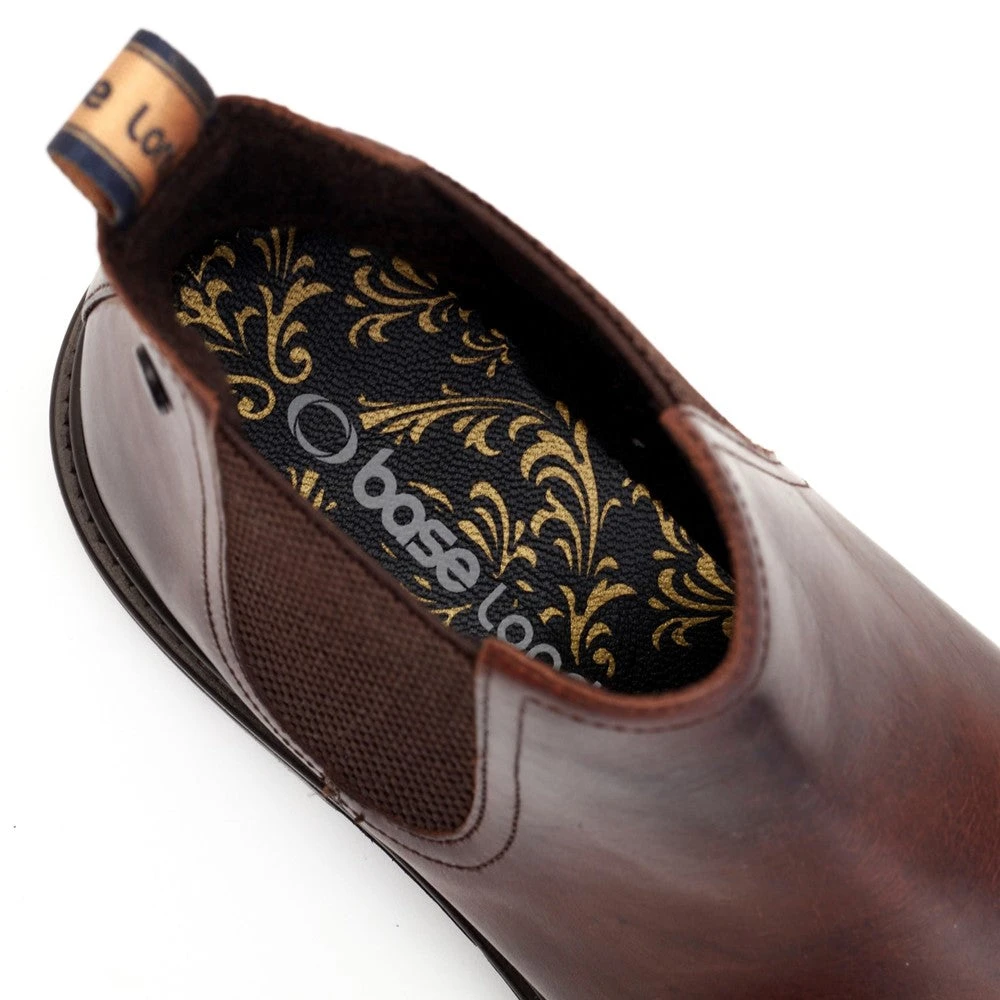 Base London Walsh Washed Chelsea Boots Brown - Image 6