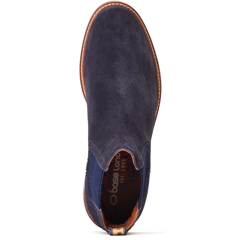 Base London Portland Suede Chelsea Boots Navy - Image 5