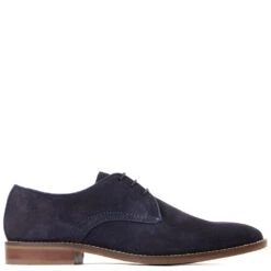 Base London Bronte Suede Derby Shoes Navy