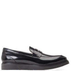 Base London Sid Hi Shine Loafers Black