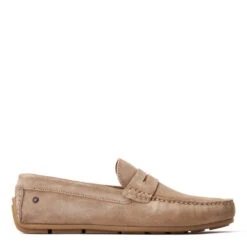 Base London Collins Suede Loafers Sand