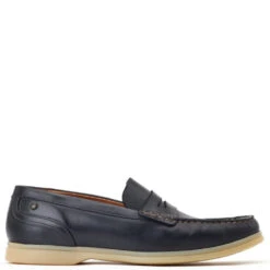 Base London Marlin Nubuck Loafers Navy