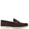 Base London Drum Suede Loafers Brown