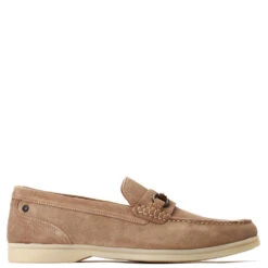 Base London Snapper Suede Loafers Sand