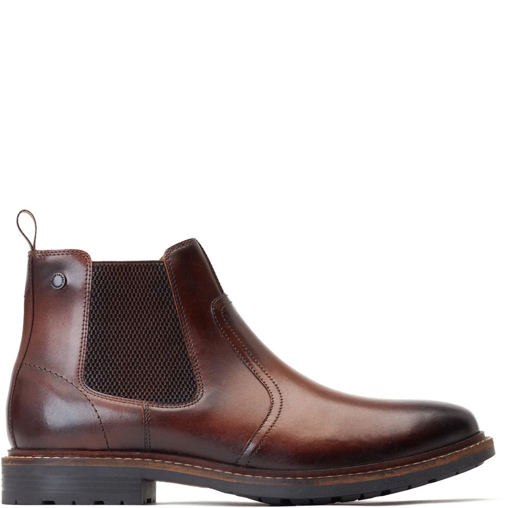 Base London Bloom Burnished Chelsea Boots Brown