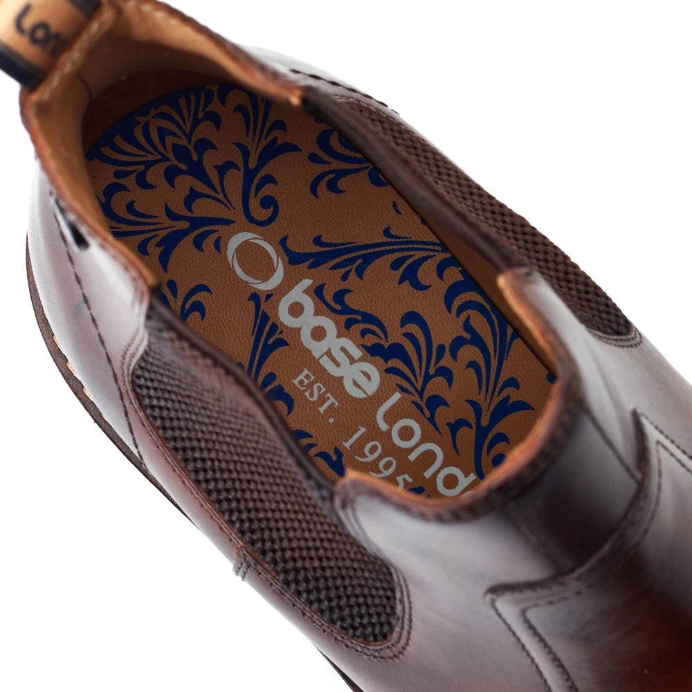Base London Bloom Burnished Chelsea Boots Brown - Image 7