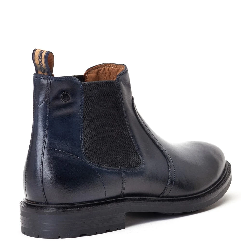 Base London Bloom Burnished Chelsea Boots Navy - Image 3