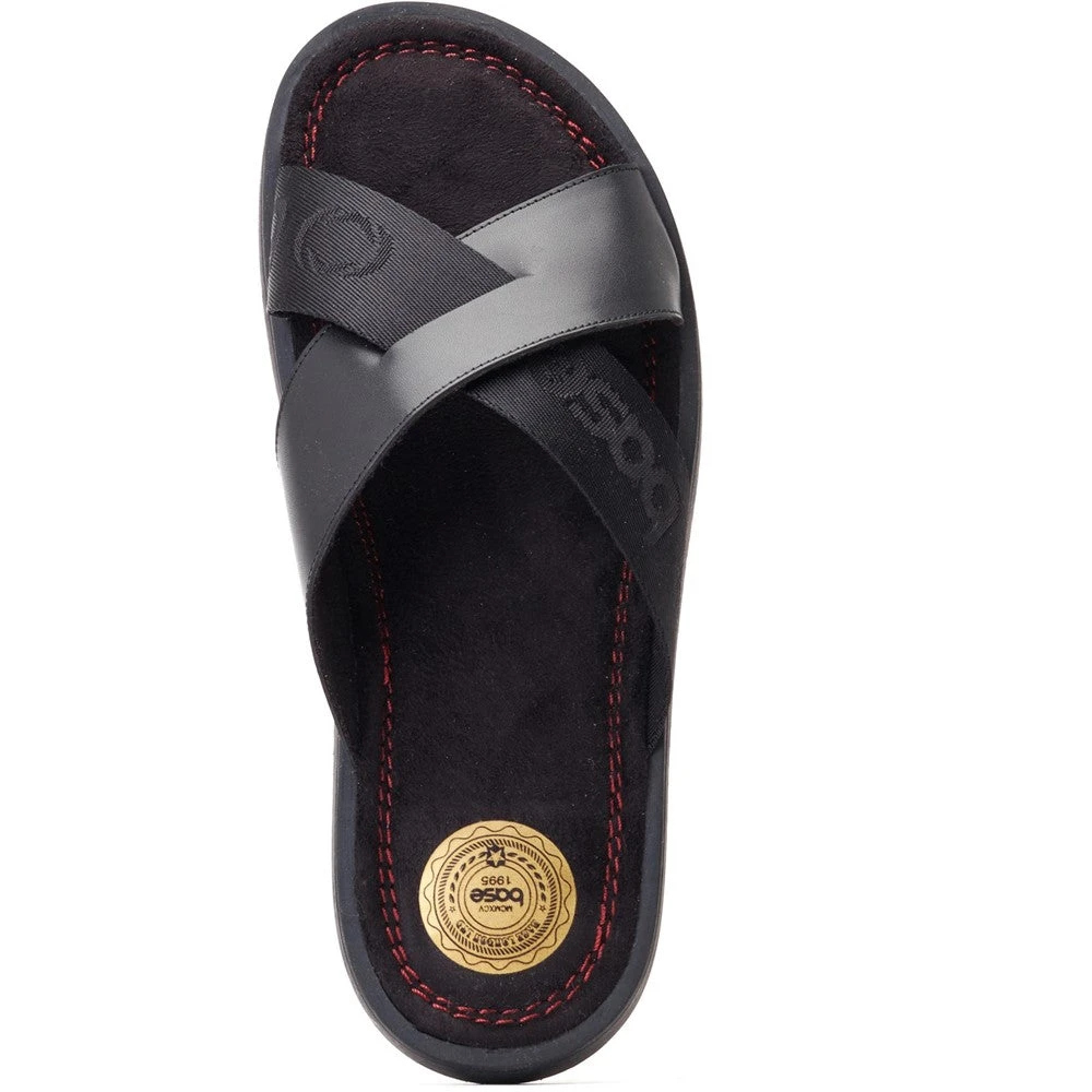 Base London Webb Washed Slide Sandal Black - Image 5