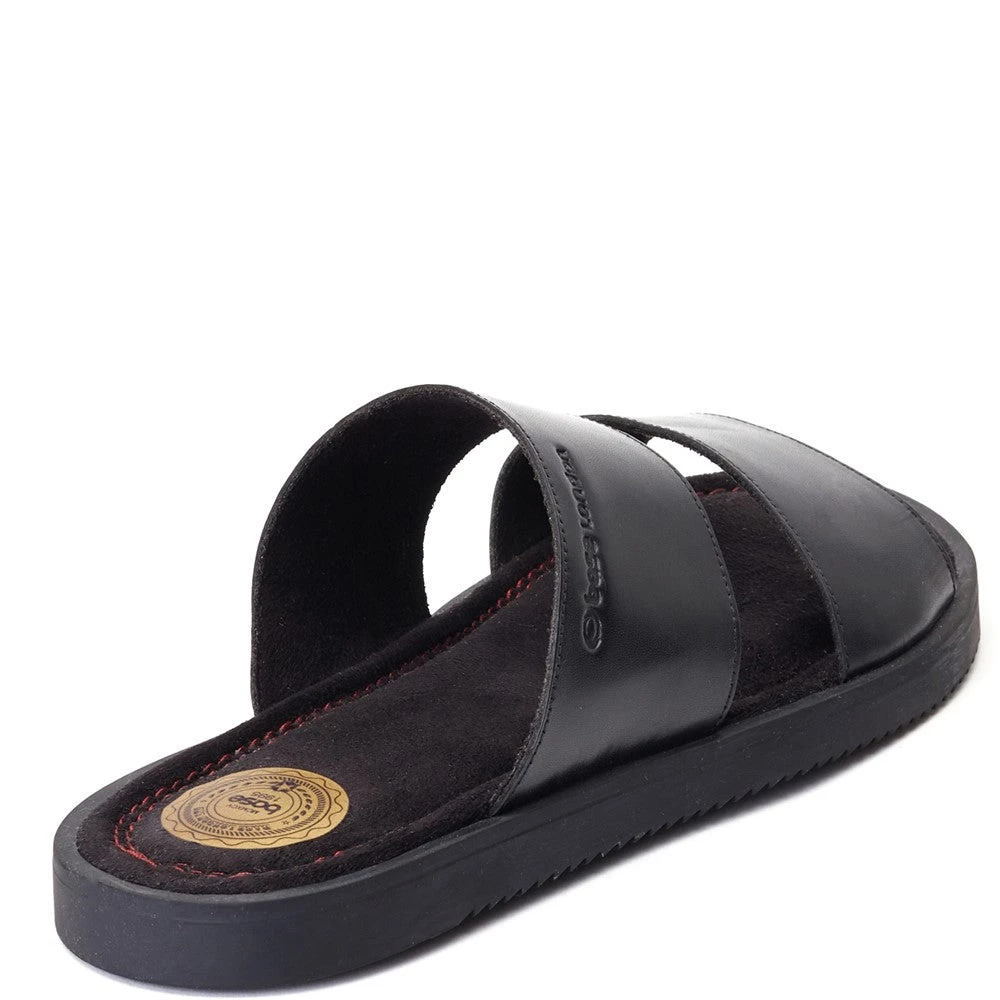 Base London Maven Waxy Slide Sandal Black - Image 3