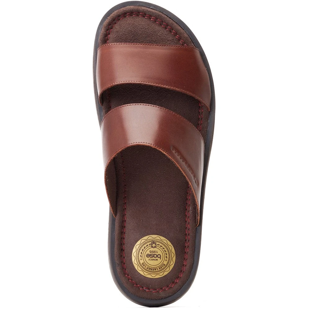 Base London Maven Waxy Slide Sandal Brown - Image 5