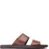 Base London Maven Waxy Slide Sandal Brown