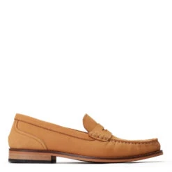 Base London Garfield Nubuck Loafers Tan