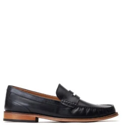 Base London Garfield Washed Loafers Black