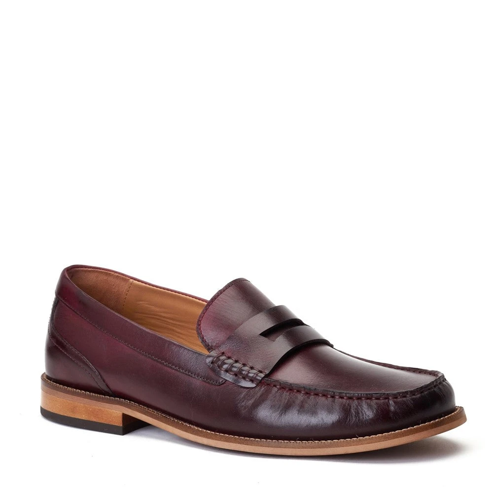 Base London Garfield Washed Loafers Bordo - Image 2