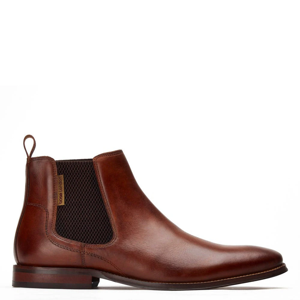 Base London Sikes Washed Chelsea Boots Tan