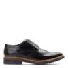 Base London Woburn Hi Shine Brogue Shoes Black
