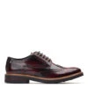 Base London Woburn Hi Shine Brogue Shoes Bordo
