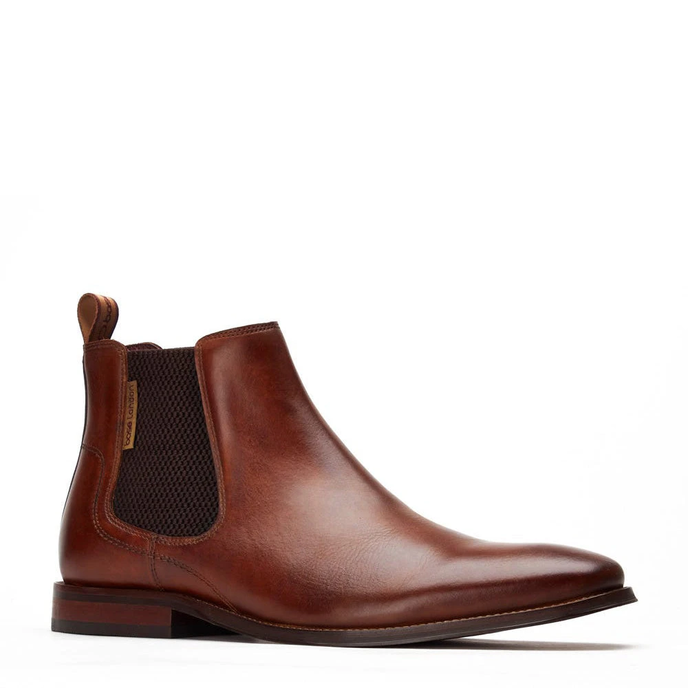 Base London Sikes Washed Chelsea Boots Tan - Image 6